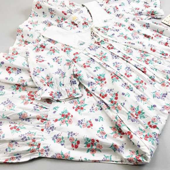 QUIET MOMENTS Floral Cottagecore Nightgown Small NWT VTG 1995 Deadstock Kawaii - Picture 2 of 8